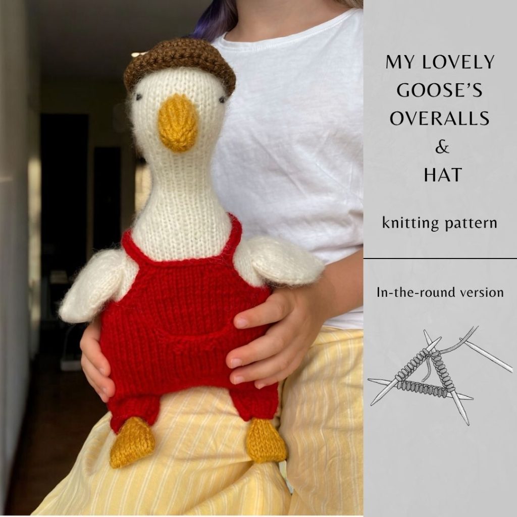 My Lovely Goose's Overalls & Hat Knitting Pattern | Instant Download PDF