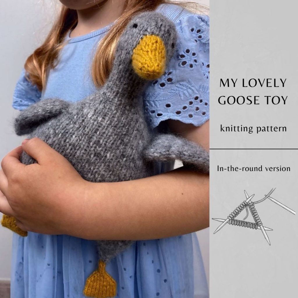 My Lovely Goose Toy Knitting Pattern ROUND | Instant Download PDF