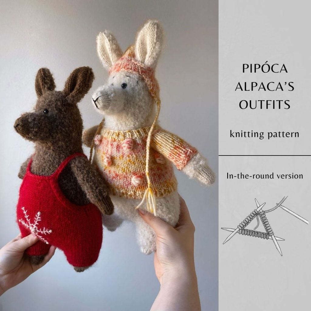 Pipóca Alpaca’s Outfits Knitting Pattern | Instant Download PDF