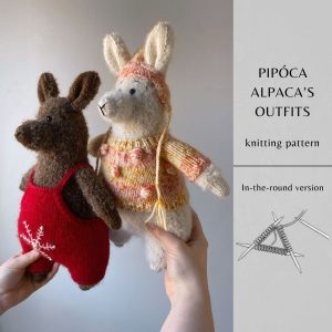 Pipóca Alpaca’s Outfits Knitting Pattern | Instant Download PDF