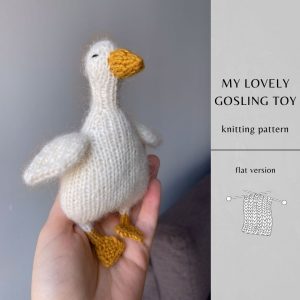 My Lovely Gosling Knitting Pattern FLAT Version | Instant Download PDF