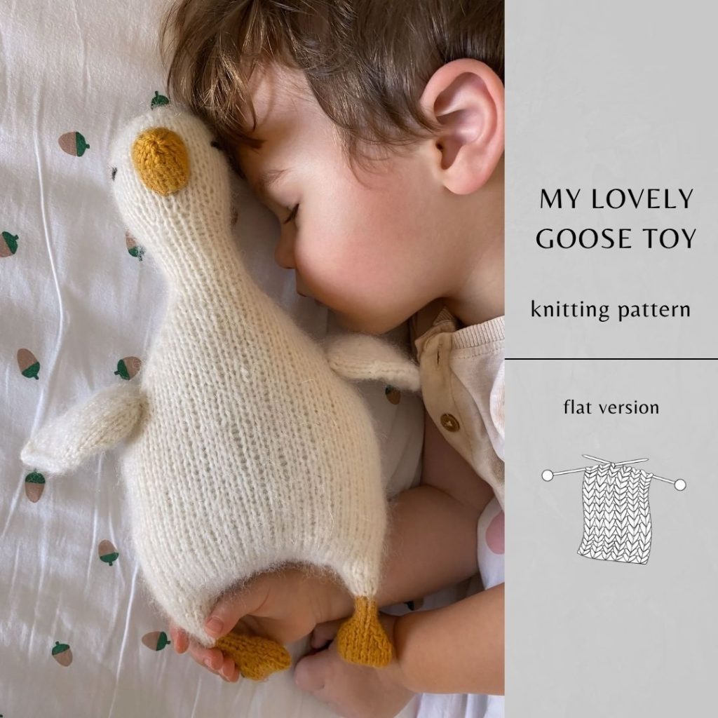 My Lovely Goose Toy  Knitting Pattern FLAT Version | Instant Download PDF