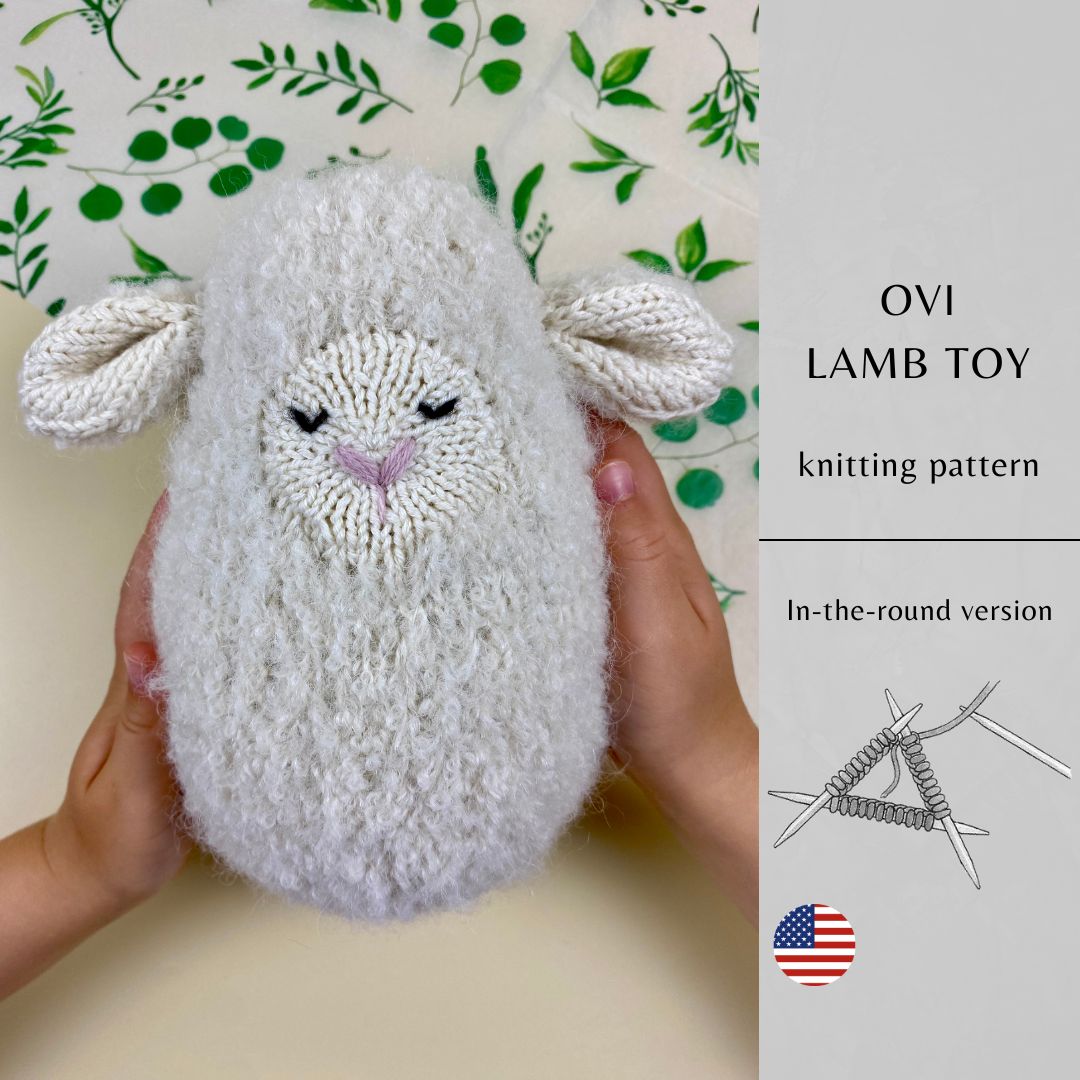 Ovi Lamb Toy Knitting Pattern | Instant Download PDF