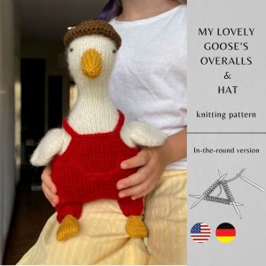 My Lovely Goose's Overalls & Hat Knitting Pattern | Instant Download PDF