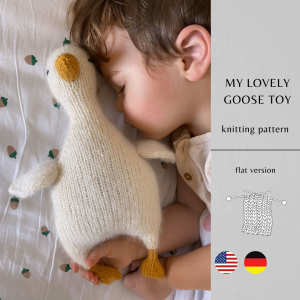 My Lovely Goose Toy  Knitting Pattern FLAT Version | Instant Download PDF