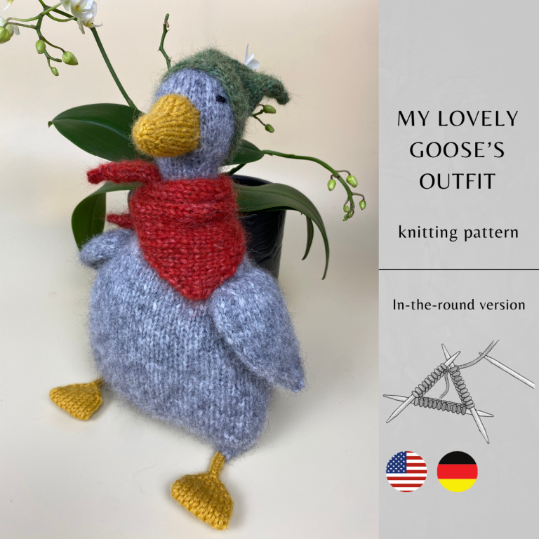 My Lovely Goose's Outfit Knitting Pattern | Instant Download PDF