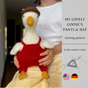 My Lovely Goose's Pants & Hat Knitting Pattern | Instant Download PDF