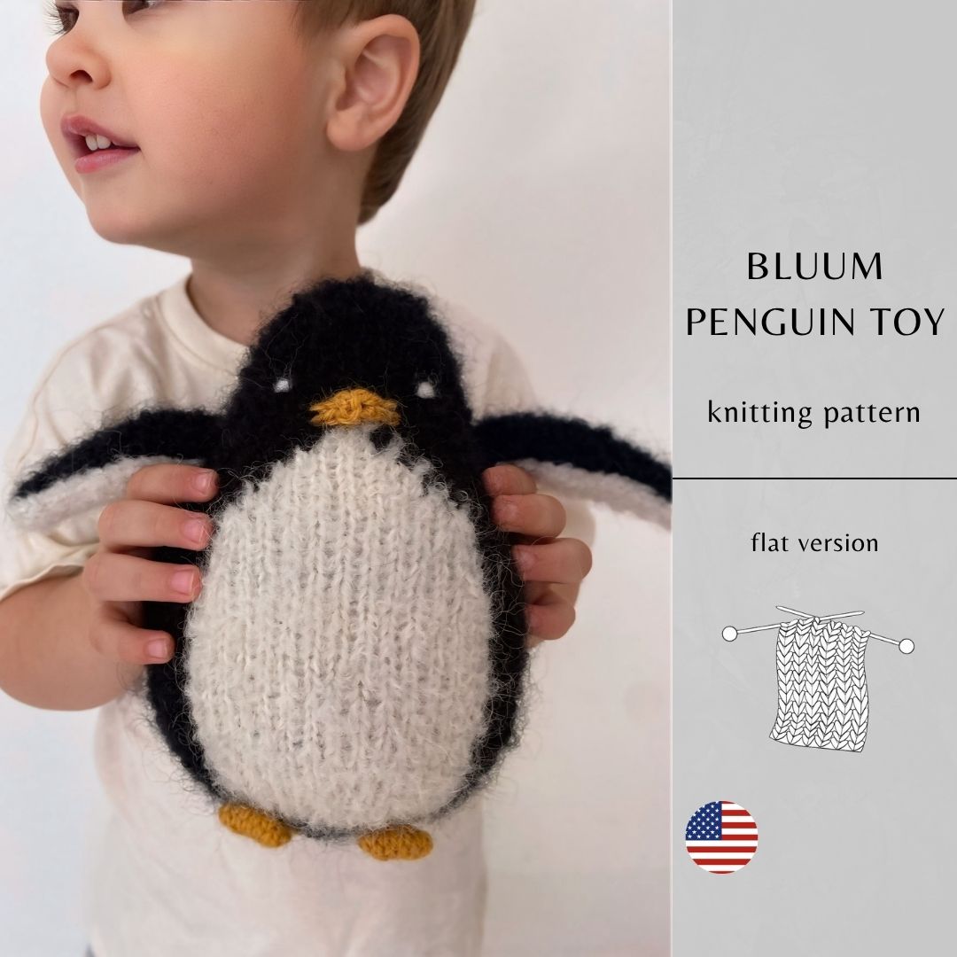 Bluum Penguin Toy Knitting Pattern | Instant Download PDF