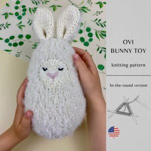 4 Ovi Bunny Toy Knitting Pattern | Instant Download PDF