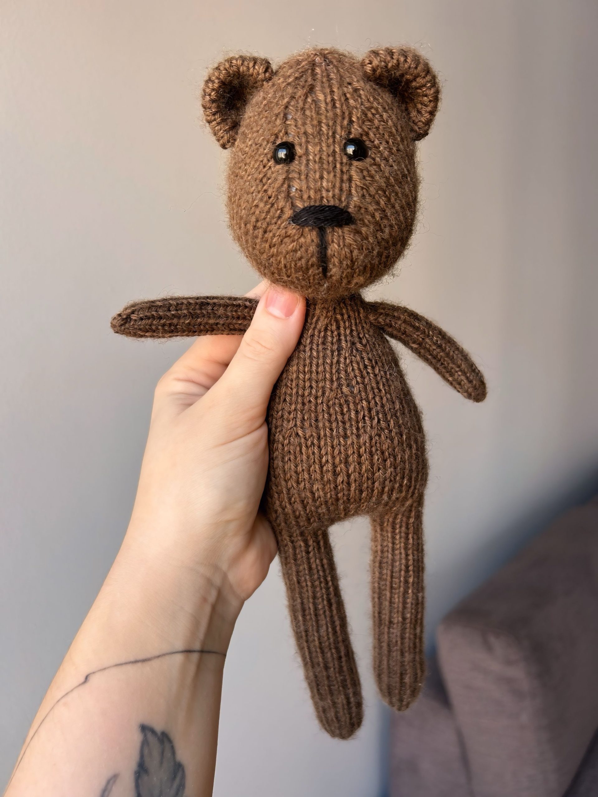 My Whimsy Bear Toy Knitting Pattern | Instant Download PDF - Image 3