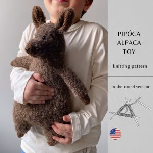 Pipóca Alpaca Toy Knitting Pattern | Instant Download PDF