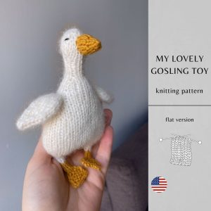 My Lovely Gosling Flat Knitting Pattern | Instant Download PDF