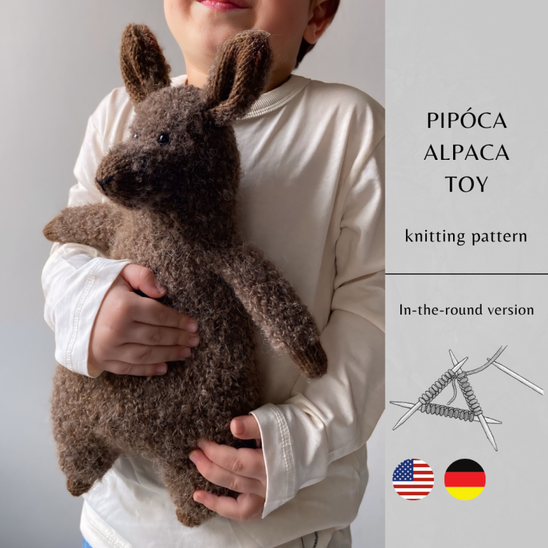 Pipóca Alpaca Toy Knitting Pattern | Instant Download PDF