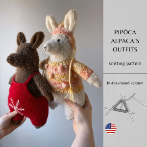 Pipóca Alpaca’s Outfits Knitting Pattern | Instant Download PDF