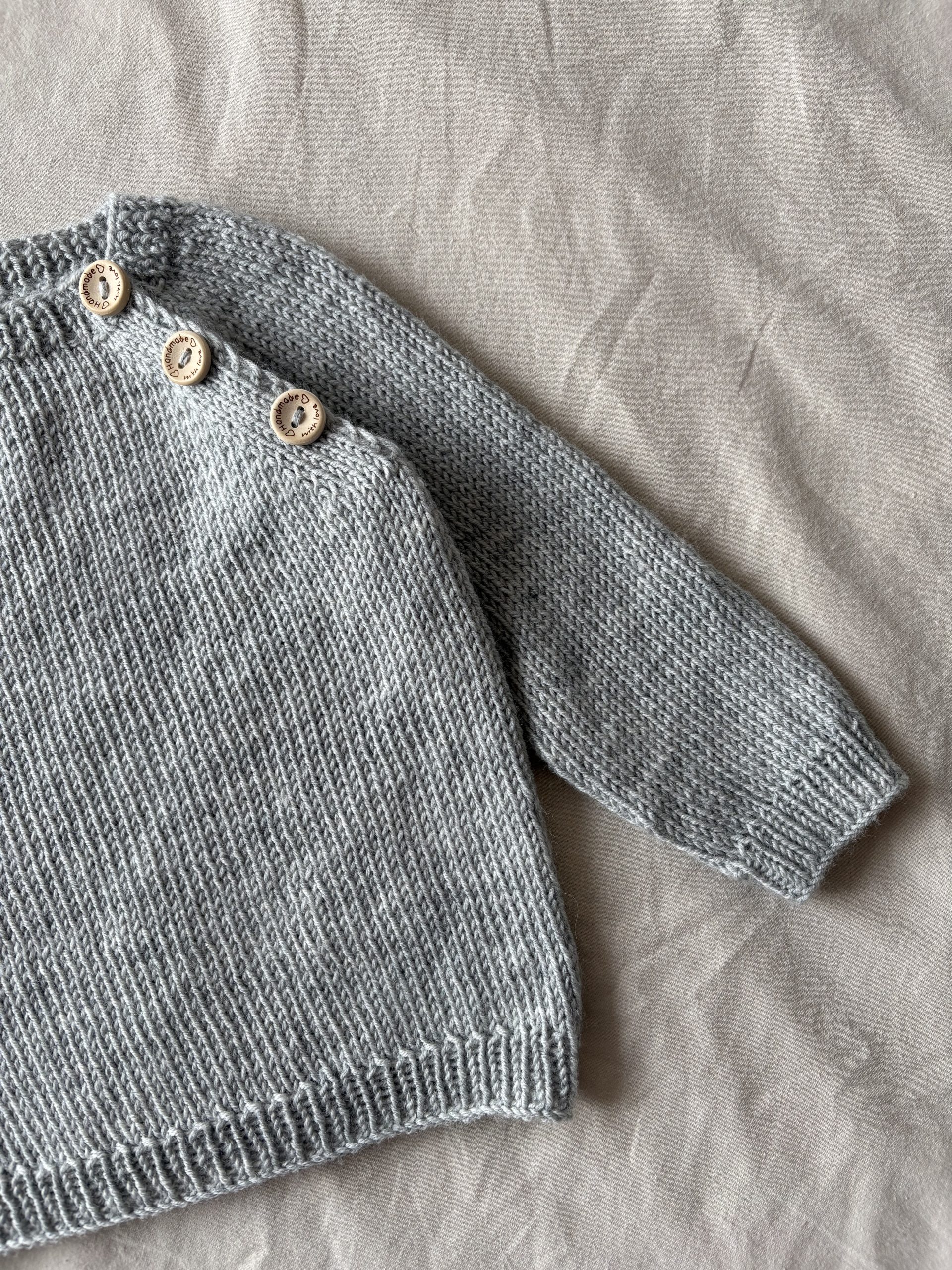 January Baby Sweater Free Knitting Pattern - MayLilyKnitting.com
