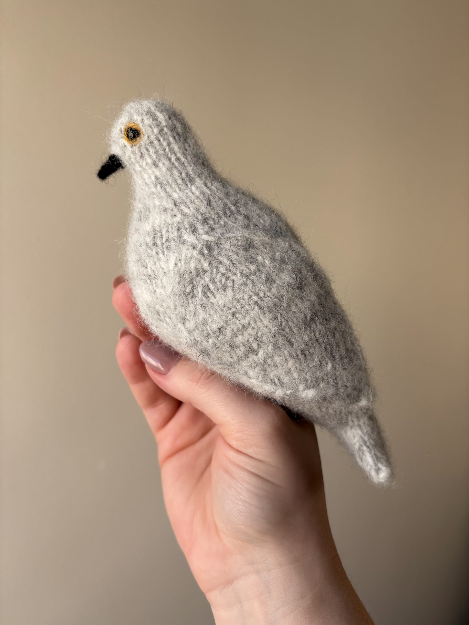 My Lovely Pigeon Toy knitting pattern IN-THE-ROUND Version | Instant Download PDF - Image 5