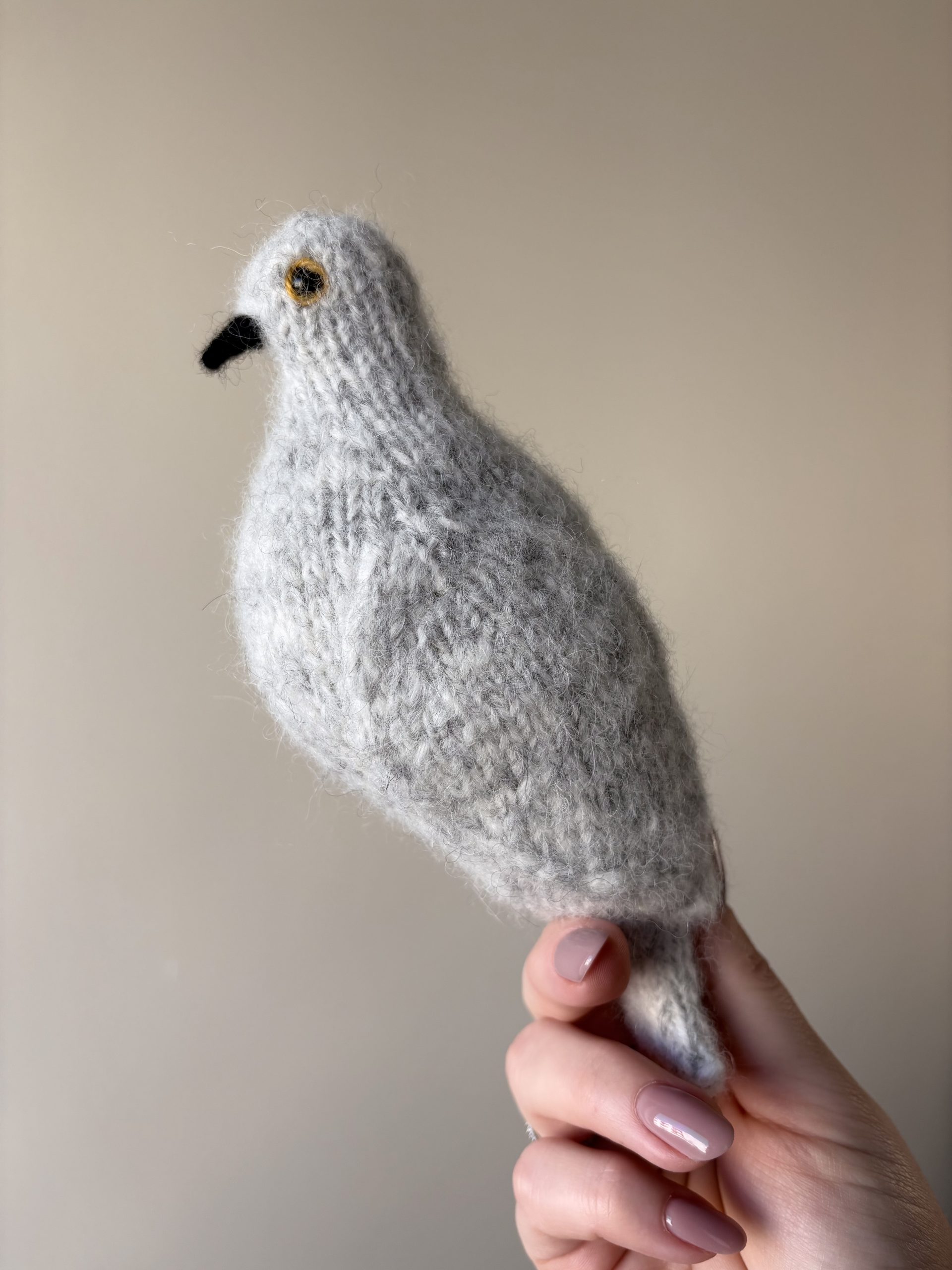 My Lovely Pigeon Toy knitting pattern IN-THE-ROUND Version | Instant Download PDF - Image 4