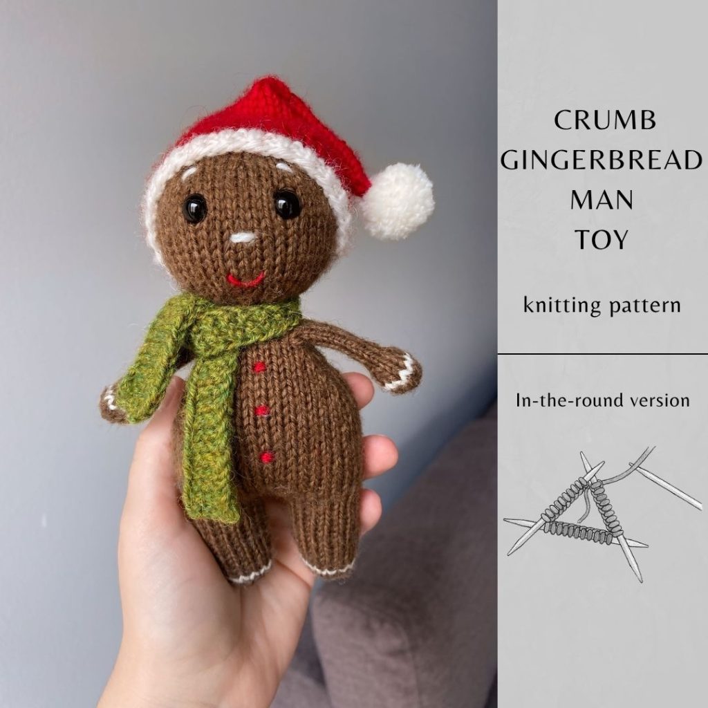 Crumb Gingerbread Man Knitting Pattern | Instant Download PDF
