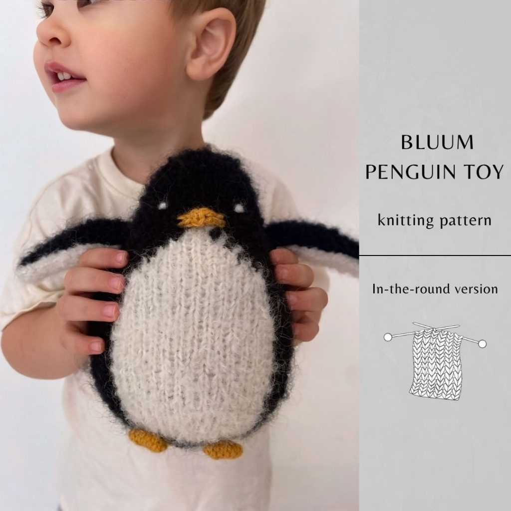 Bluum Penguin Toy Knitting Pattern | Instant Download PDF