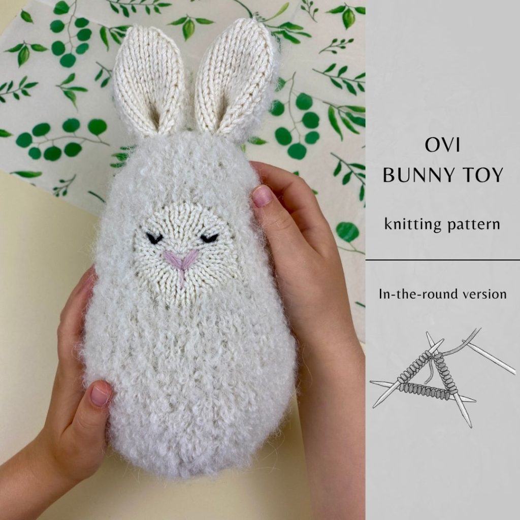Ovi Bunny Toy Knitting Pattern | Instant Download PDF