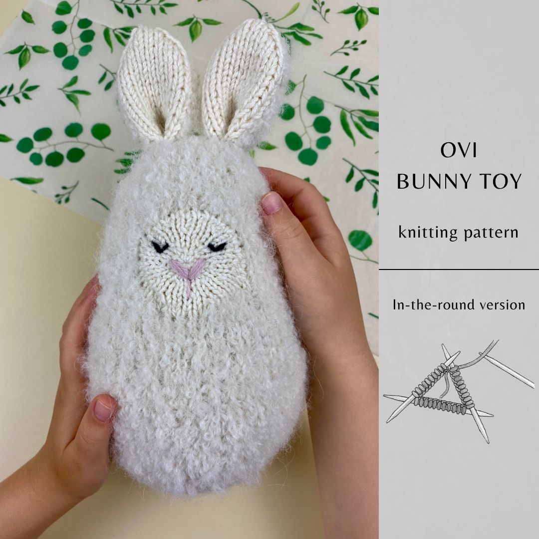 Ovi Bunny Toy Knitting Pattern | Instant Download PDF