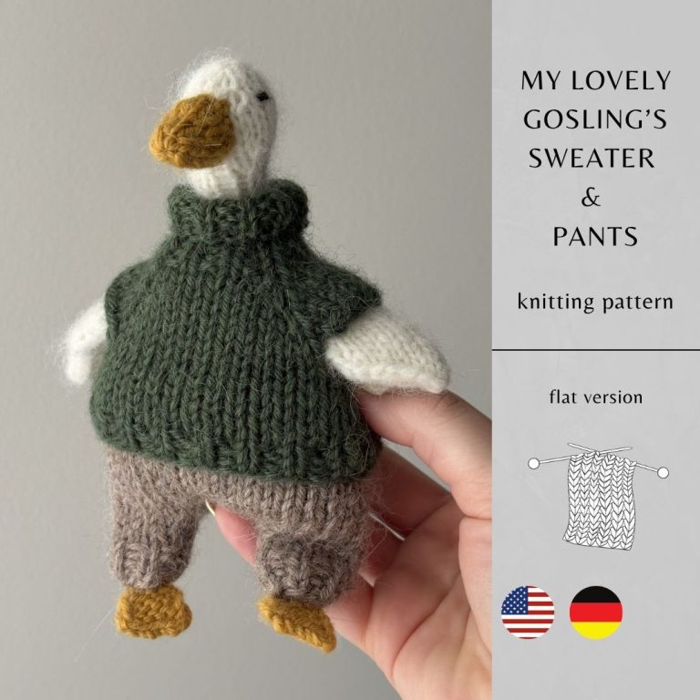 My Lovely Gosling's Sweater & Pants Knitting Pattern My Lovely Gosling’s Sweater & Pants Knitting Pattern ROUND Version