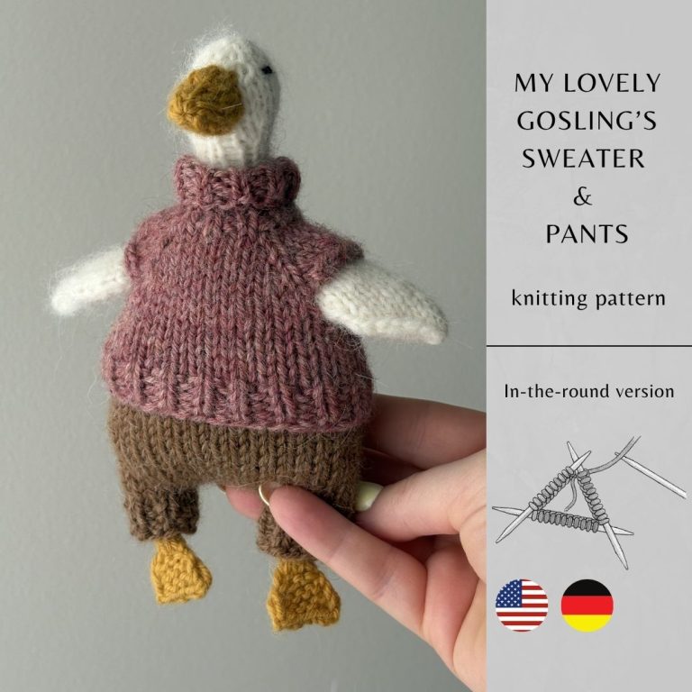 My Lovely Gosling's Sweater & Pants Knitting Pattern