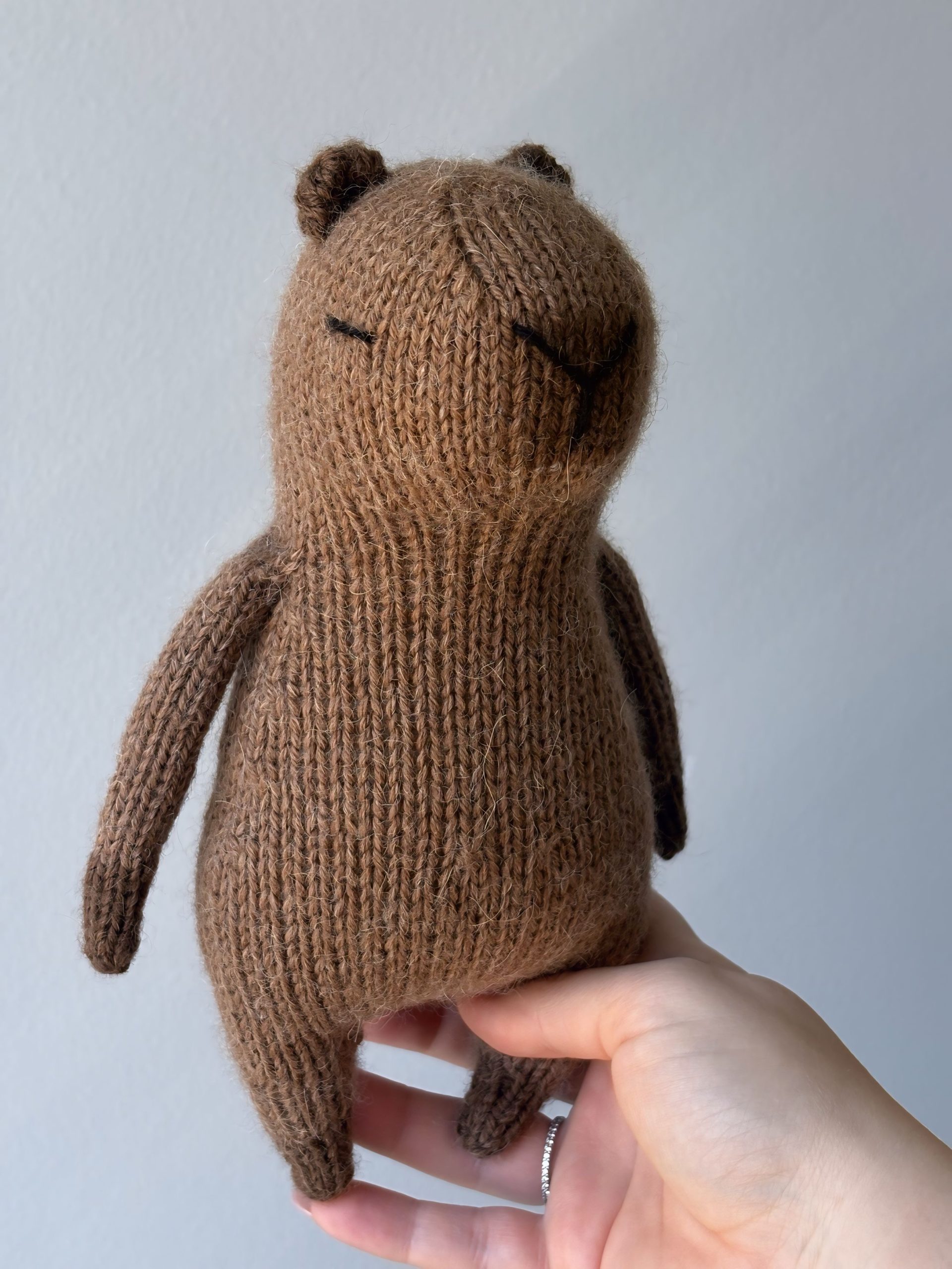 Fofo Capybara Toy Knitting Pattern FLAT Version | Instant Download PDF - Image 2