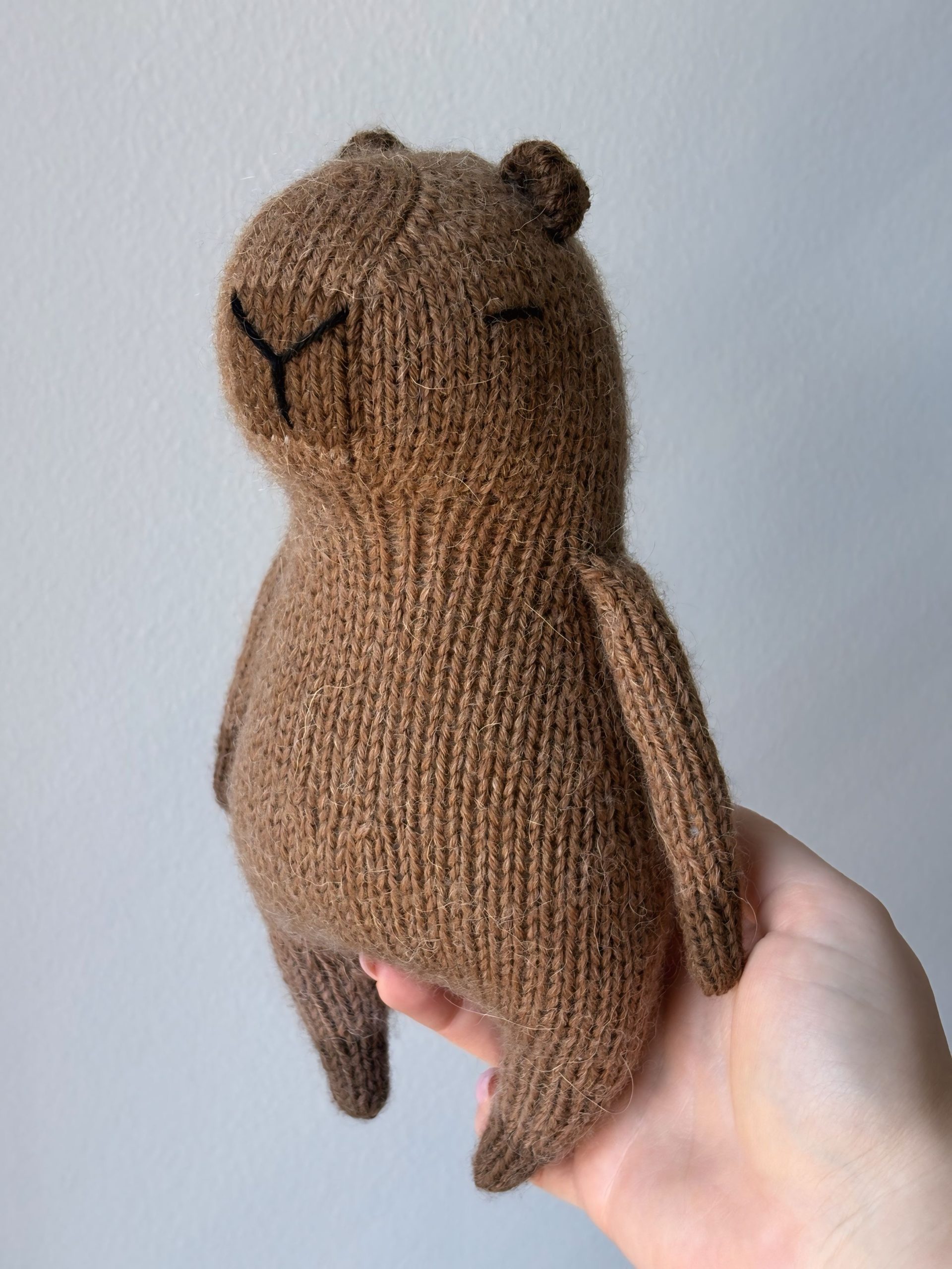 Fofo Capybara Toy Knitting Pattern FLAT Version | Instant Download PDF - Image 3