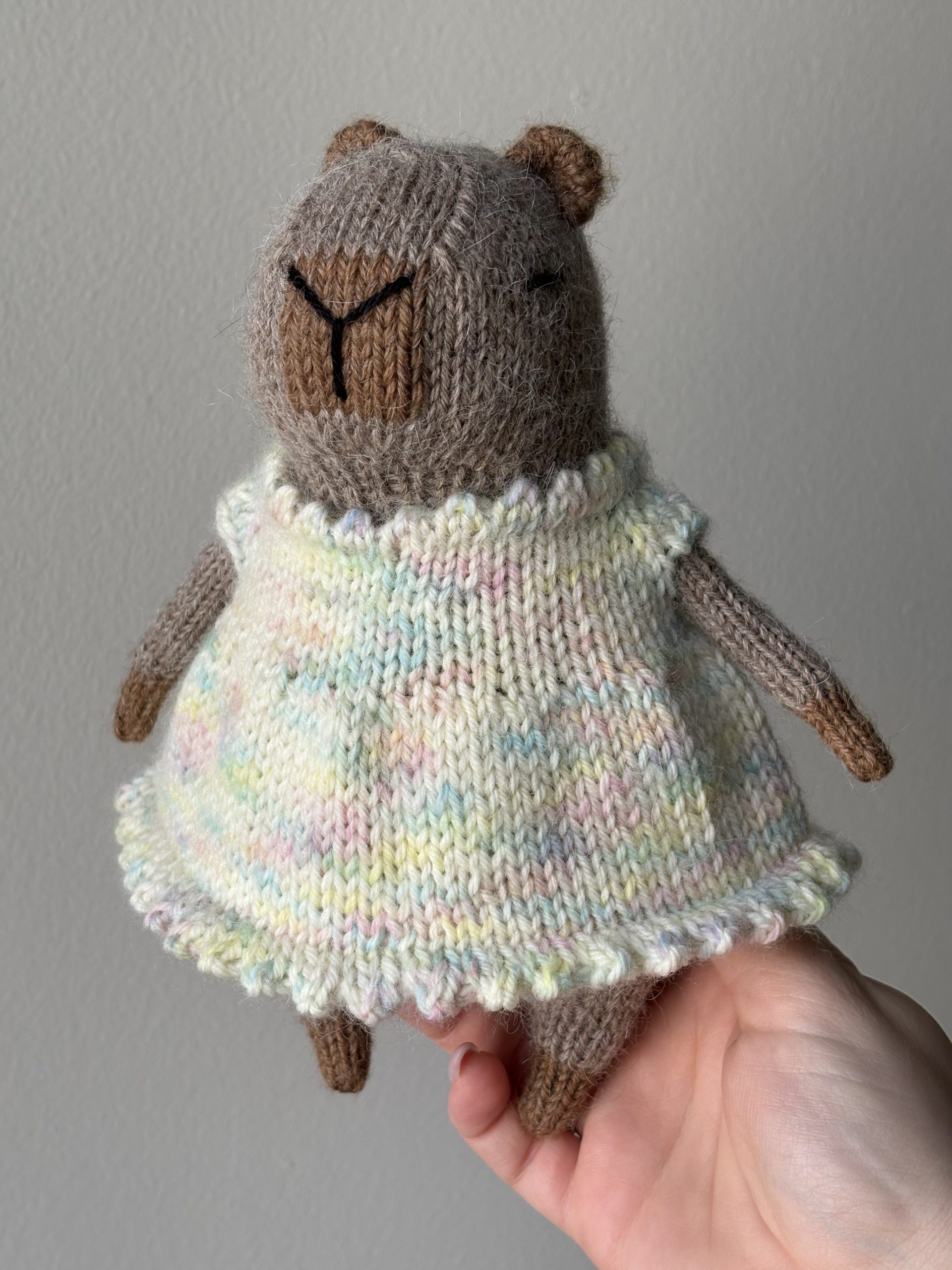 Fofo Capybara’s Outfits Knitting Pattern ROUND Version | Instant Download PDF - Image 3